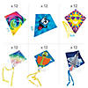 21" - 28" Bulk 72 Pc. Classic Everyday Fun Multicolor Plastic Kites Image 1