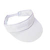 21" Bulk 48 Pc. DIY Classic White Cotton Visors with Touch Fasteners Image 1