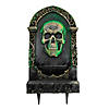 21&quot; Light-Up Tombstone with Skull Halloween Decoration Image 1