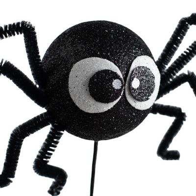21" Silly Spider Spray: Black Image 2