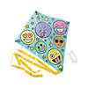 21&quot; x 22&quot; Color Your Own Emoji Face Plastic Kites with Tail - 12 Pc. Image 1