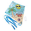 21" x 22" Color Your Own Summer Beach Scene Kites Craft - 12 Pc. Image 1