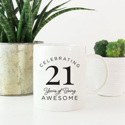 21 Years Awesome Ceramic Mug Image 1