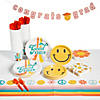 214 Pc. Groovy Congrats Grad Disposable Tableware Kit for 24 Guests Image 1