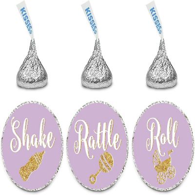 216 Chocolate Drop Labels Lavender Shake Image 1