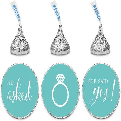 216 D. Blue She Said Yes Chocolate Label Image 1