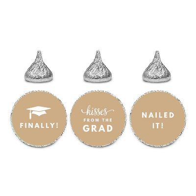 216 Graduation K. Brown Chocolate Labels Image 1