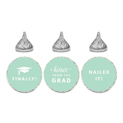 216 Graduation Mint Chocolate Drop Label Image 1