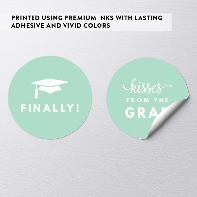 216 Graduation Mint Chocolate Drop Label Image 3