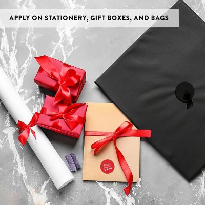 216 Graduation Red Chocolate Drop Labels Image 1