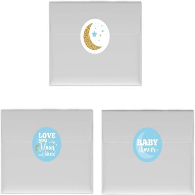 216 Moon &amp; Back B. Blue Chocolate Label Image 1