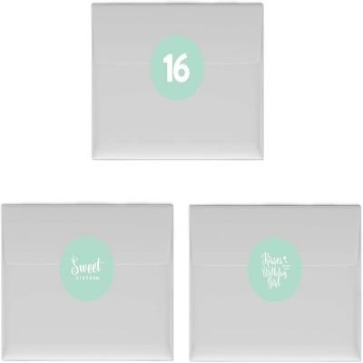 216 Sweet 16 Mint Green Chocolate Labels Image 2