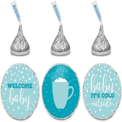 216 Welcome Baby Winter Chocolate Labels Image 1