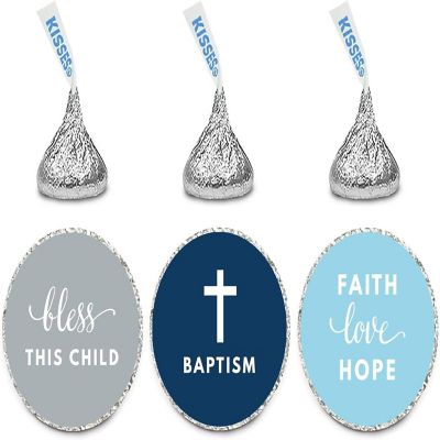 216Pc Labels Boy Christening or Baptism Image 1