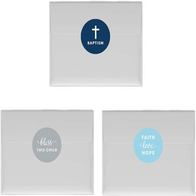 216Pc Labels Boy Christening or Baptism Image 1