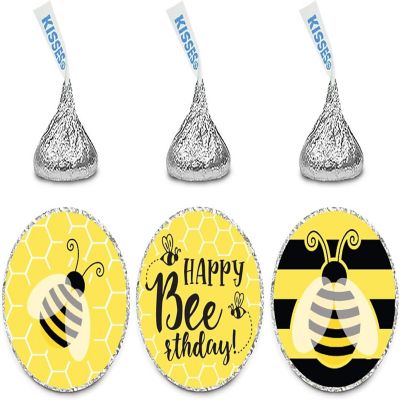 216Pcs Bee Honeycomb Happy Beerthday Image 2