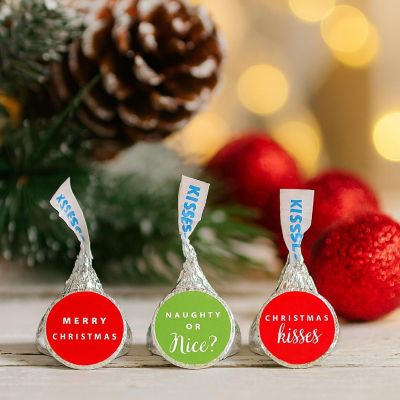 216Pcs Drop Labels Christmas Classic Image 2