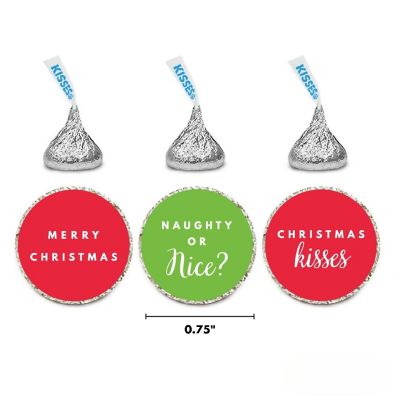 216Pcs Drop Labels Christmas Classic Image 3