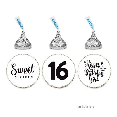 216Pcs Drop Labels Sweet 16 Birthday Image 3