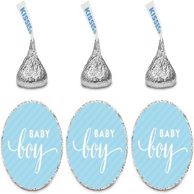 216PK Baby Boy Chocolate Drop Labels Image 1