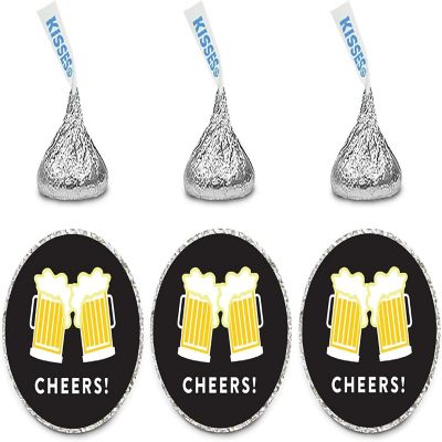 216PK Beer Mug Chocolate Drop Labels Image 2