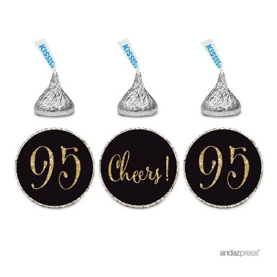 216PK Black Cheers 95 Chocolate Labels Image 1