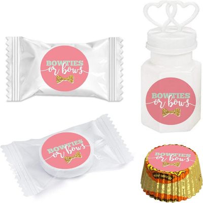 216PK Bowties Bows Chocolate Drop Labels Image 1