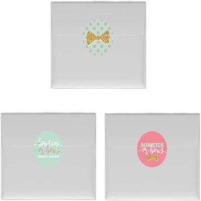 216PK Bowties Bows Chocolate Drop Labels Image 2