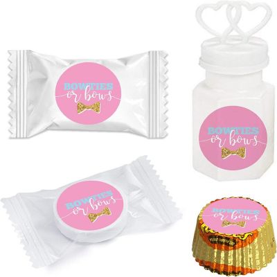 216PK Bowties Bows Chocolate Drop Labels Image 1
