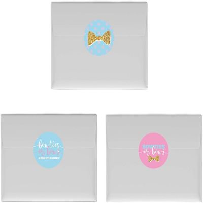216PK Bowties Bows Chocolate Drop Labels Image 2