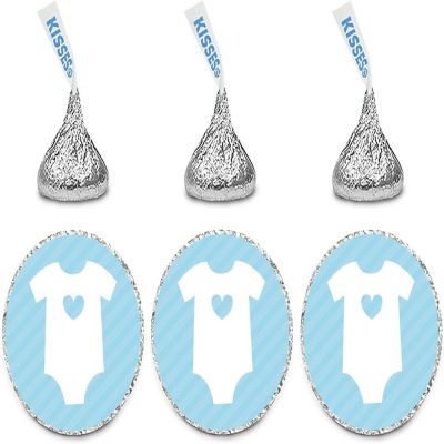 216PK Boy Onesie Chocolate Drop Labels Image 1