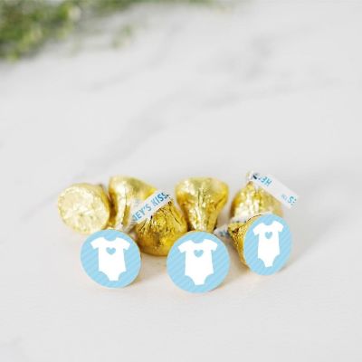 216PK Boy Onesie Chocolate Drop Labels Image 1