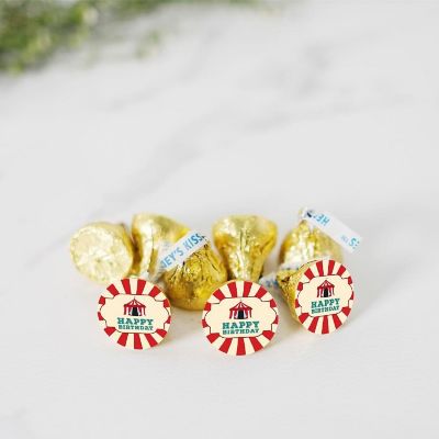 216PK Carnival Tent Chocolate Labels Image 1