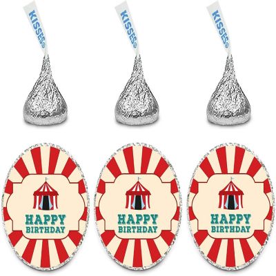 216PK Carnival Tent Chocolate Labels Image 2