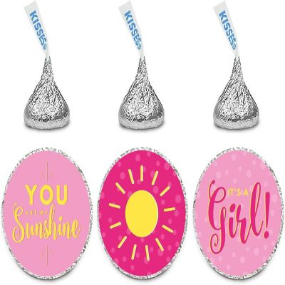 216pk Chocolate Drop Label Sunshine Pink Image 1