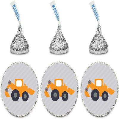 216PK Construction Truck Chocolate Label Image 2