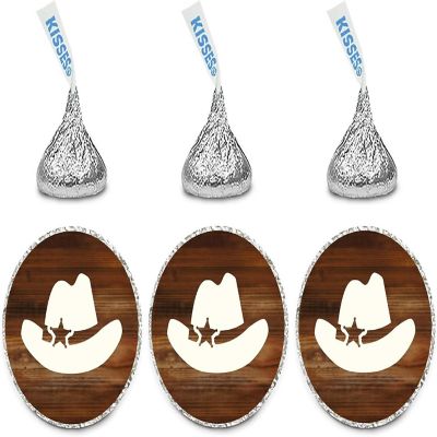 216PK Cowboy Hat Boy Chocolate Labels Image 2