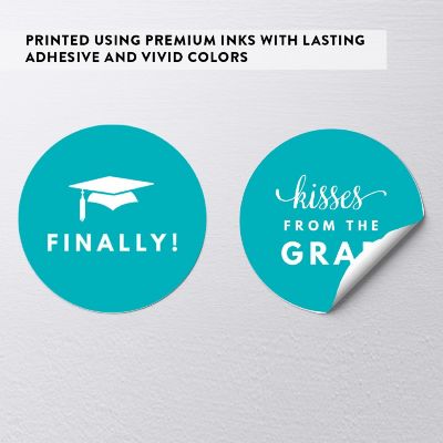 216PK Graduation Aqua Chocolate Labels Image 3
