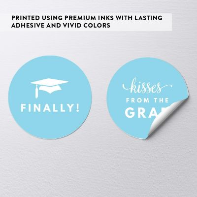 216PK Graduation B. Blue Chocolate Label Image 3