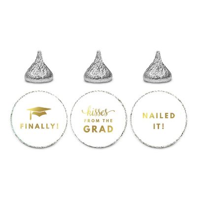 216PK Graduation Gold Chocolate Labels Image 1