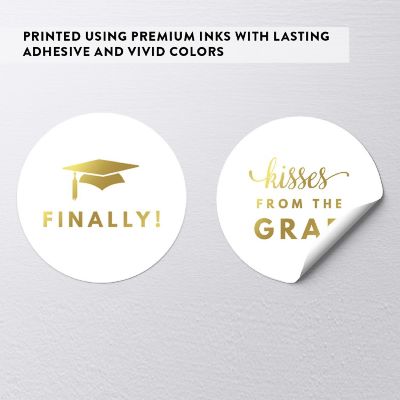 216PK Graduation Gold Chocolate Labels Image 3