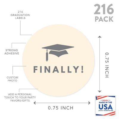 216PK Graduation Ivory Chocolate Labels Image 2