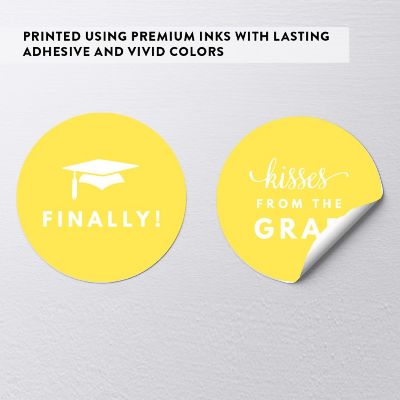 216PK Graduation Yellow Chocolate Labels Image 3