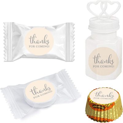 216PK Ivory Thanks Chocolate Drop Labels Image 1