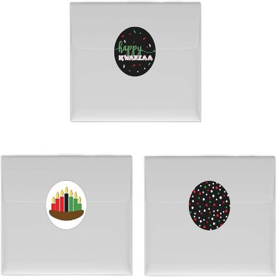216PK Kwanzaa Chocolate Drop Labels Image 2