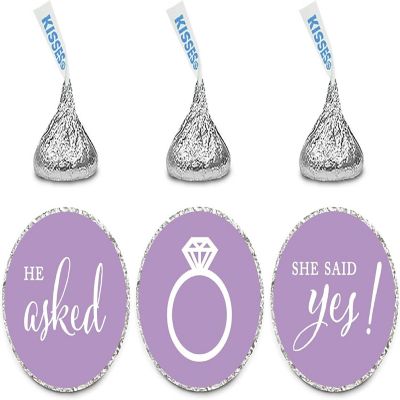 216PK Lavender She Said Yes Labels Image 1
