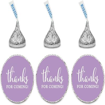 216PK Lavender Thanks for Coming Labels Image 1