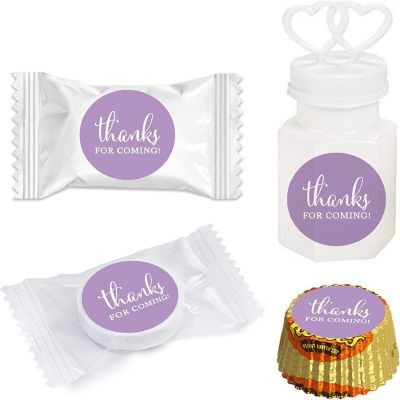 216PK Lavender Thanks for Coming Labels Image 1