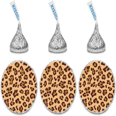 216PK Leopard Print Birthday Labels Image 2