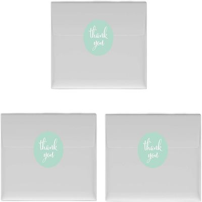 216PK Mint Thank You Chocolate Labels Image 1
